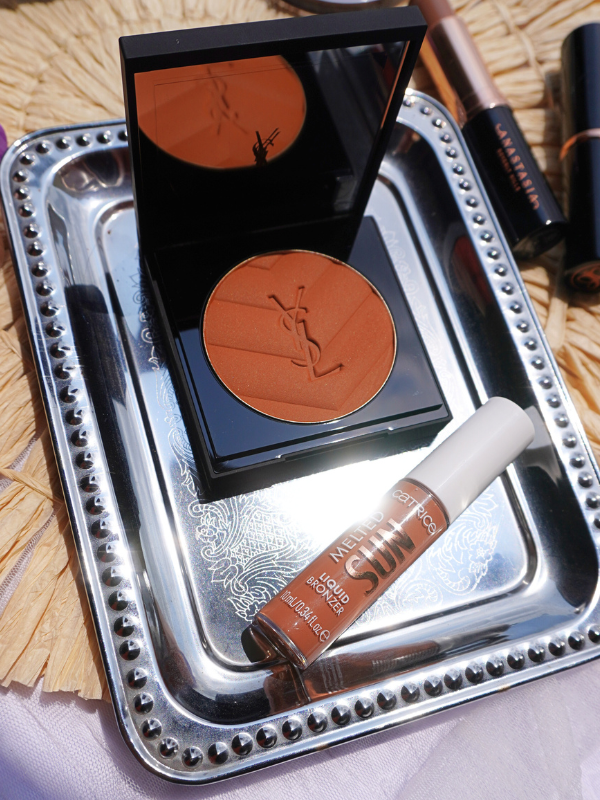 bronzer makeup catrice liquid melted sun and ysl all hours super hype bronzer powder