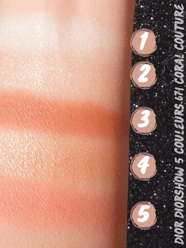dior diorshow 671 coral couture 5 couleurs