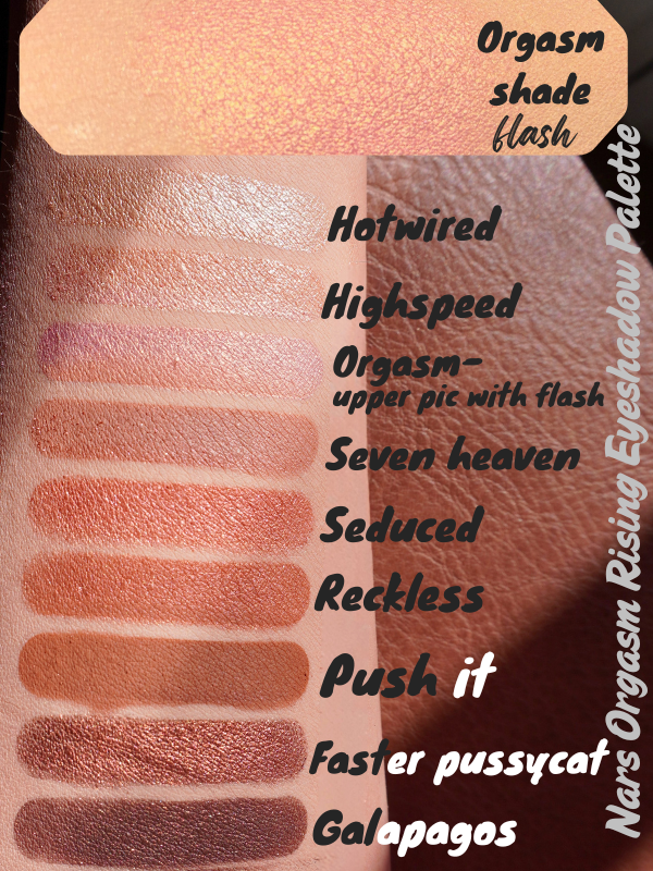 nars orgasm rising palette eyeshadow overview swatches