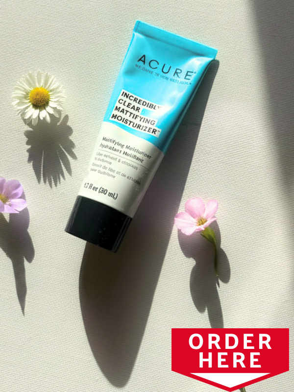 acure incredibly clear mattifying moisturizer